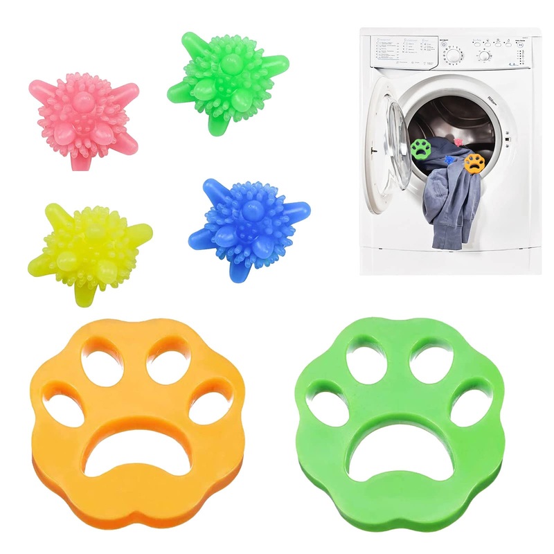 CBROSEY Pet Hair Remover Washing Machine, Reusable Pet Hair Removal, Washing Balls, Pet Hair Remover Washing Machine, Pet Hair Remover, Washing Balls, 6PCS