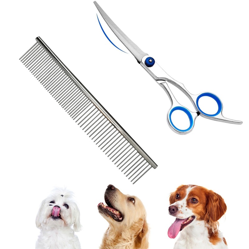 Dog scissors, thinning scissors for dogs, pet steel comb, dog scissors, trimming knife for dogs, dog comb, dog comb, dog claw cutter, dog scissors fur scissors, for dogs, cats