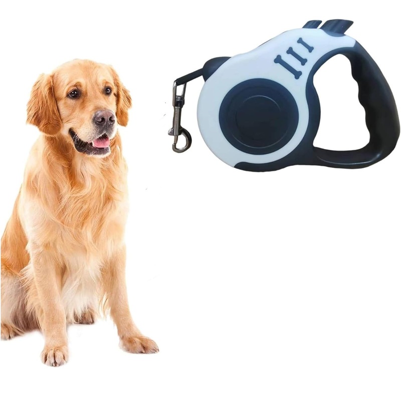 Retractable leash for dogs with non-slip, retractable leash with anti-slip handle, tangle-free retractable dog leash, retractable leash with safe braking system, retractable dog leash 5m