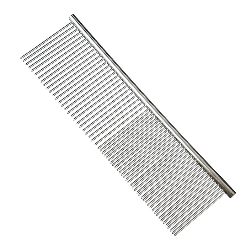 Scarlet pet | Grooming comb Fury made of stainless steel, 19 cm long; suitable for tangles; knotting and grooming; for dogs and cats (approx. 19 x 4.5 cm) approx. 19 x 4.5 cm