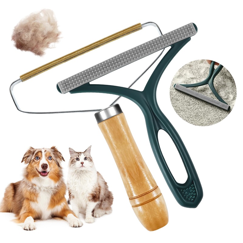 Vikaster Pet Hair Remover Cat Hair Remover, Portable Lint Brush Animal Hair Lint Remover for Removing Lint from Clothes, Sofas, Carpets, Cats and Dogs Metal + Plastic