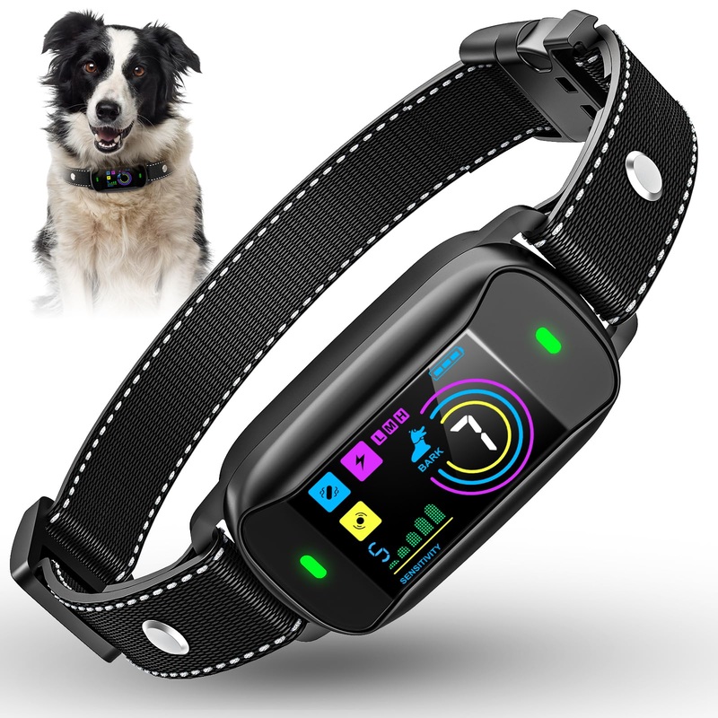 Dog Bark Collar, TASDISE Bark Collar for Large Medium Small Dogs, 6 Adjustable Modes Bark Shock Collar, Anti Bark Training Collar with 5 Sensitivity Levels Beep Vibration, IP67 Waterproof Bark Collar