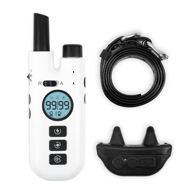 Dog Bark Collar with Remote,Auto Anti-bark & Remote Training 2-in-1 Bark Collar,Beep/Vibration/Shock,2600FT Dog Shock Collar