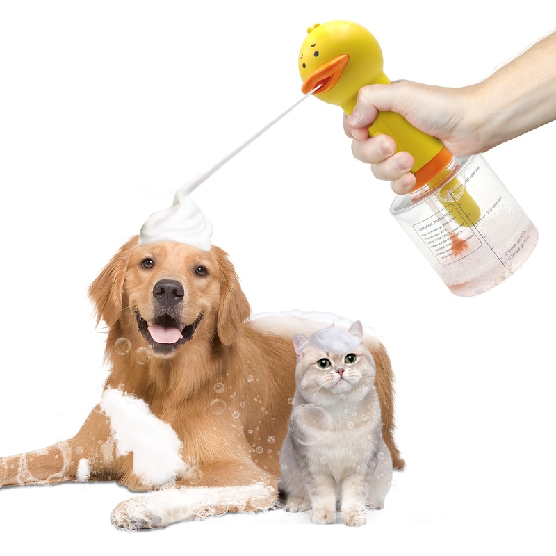 Electric Dog Cleaning Foam Machine,Rechargable Soap Dispenser for Dog 350ML Capacity 1200mAh Ultra Long Standby Bath/Cat Bath/Kitchen Sink/Bathroom