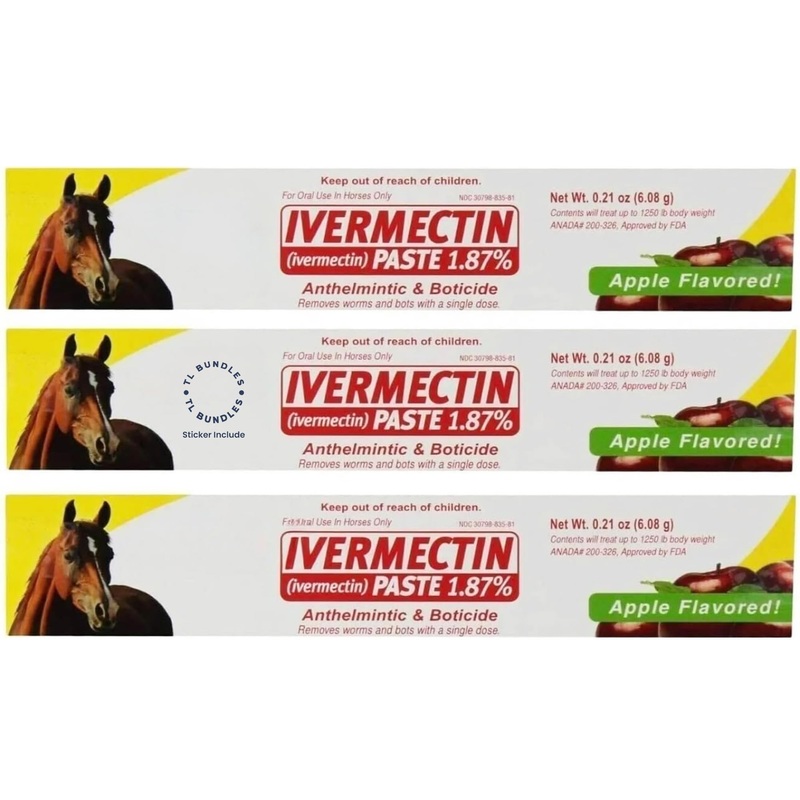 Ivermectin Paste – Horse Wormer 6.08 Grams (3-Pack)