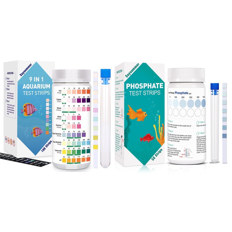 Phosphate Test Kit & 9 in 1 Aquarium Test Strips