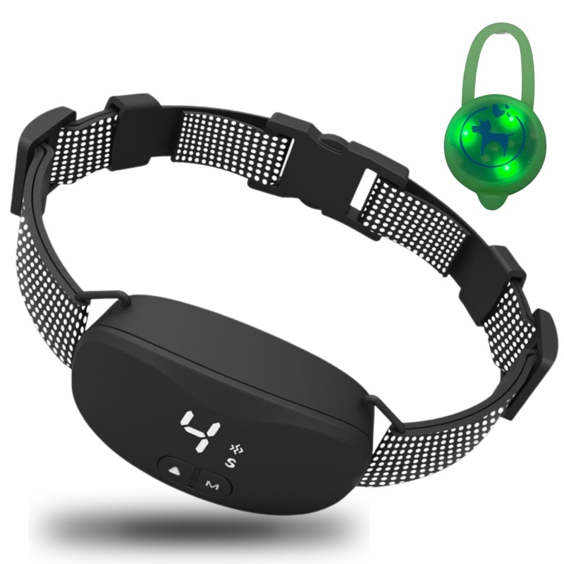 YESPIL Dog Bark Collar, Rechargeable Smart Anti Barking Training Collar, Bark Shock Collar for Small Medium and Large Dogs with 8 Adjustable Sensitivity beep Vibration Shock Mode.