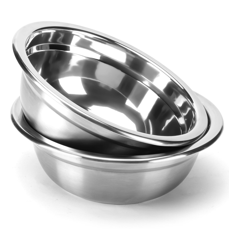 2 Pack 6 Cups 8″ Stainless Steel Dog Bowls 50oz Thickened Durable Replacement Dog Food Bowls for Food and Water, Fit for COMESOON Dog Bowl Stand DB-B01/DB-B03 Replacement Bowls x2