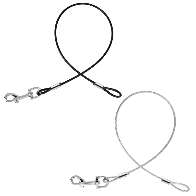 2 Pack Chew Proof Dog Leash Extension Rope, 24″ Short Dog Leash Extender for Training, Non Chewable Dog Leash Extender Suitable for Small Medium Large Dogs
