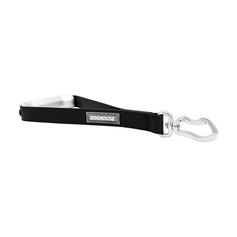 DOGHOUSE Premium Short Dog Leash, 12 Inch Waterproof Traffic Leash for Medium to Large Dogs (Charcoal, 12 Inches) Charcoal