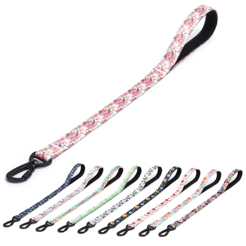 haoyueer 360 Tangle-Free Dog Leash | 23 Inch Strong Nylon Tape Dog Leash with Comfortable Padded Handle for Small Medium and Large Dogs (Black, 23 Inch) Black