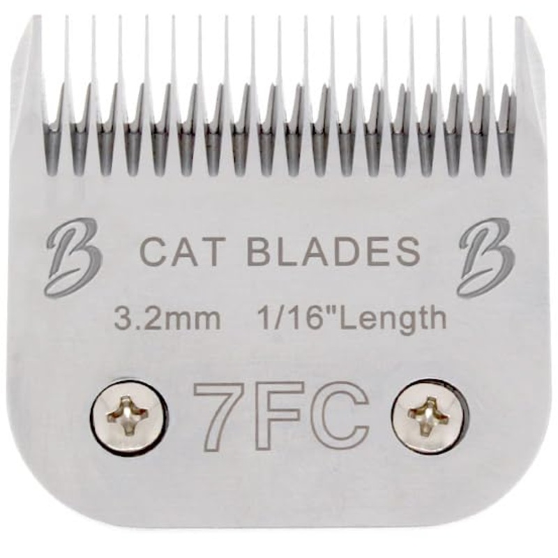 Bucchelli Detachable A Series 7f Blades for Cat Grooming Full Tooth Cuts Length 1/16″ – 3.2mm Japanese High Carbon Steel 7F Cat Grooming Blade Supplies | 7f Blade Clippers (Compatible A5 Series(B7FC) B7fc
