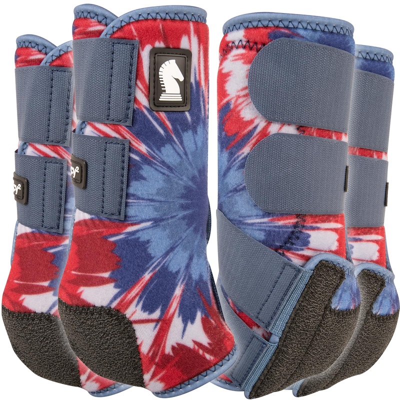 Classic Equine Legacy2 Front and Hind Support Boots, Fireworks, Medium