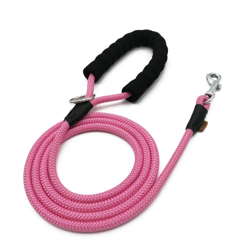 Dog Leash, Braided Rope Traction  Walking Training Lead for Small/Medium Dogs ((1/3″) – 6FT, Pink) (1/3″) – 6FT