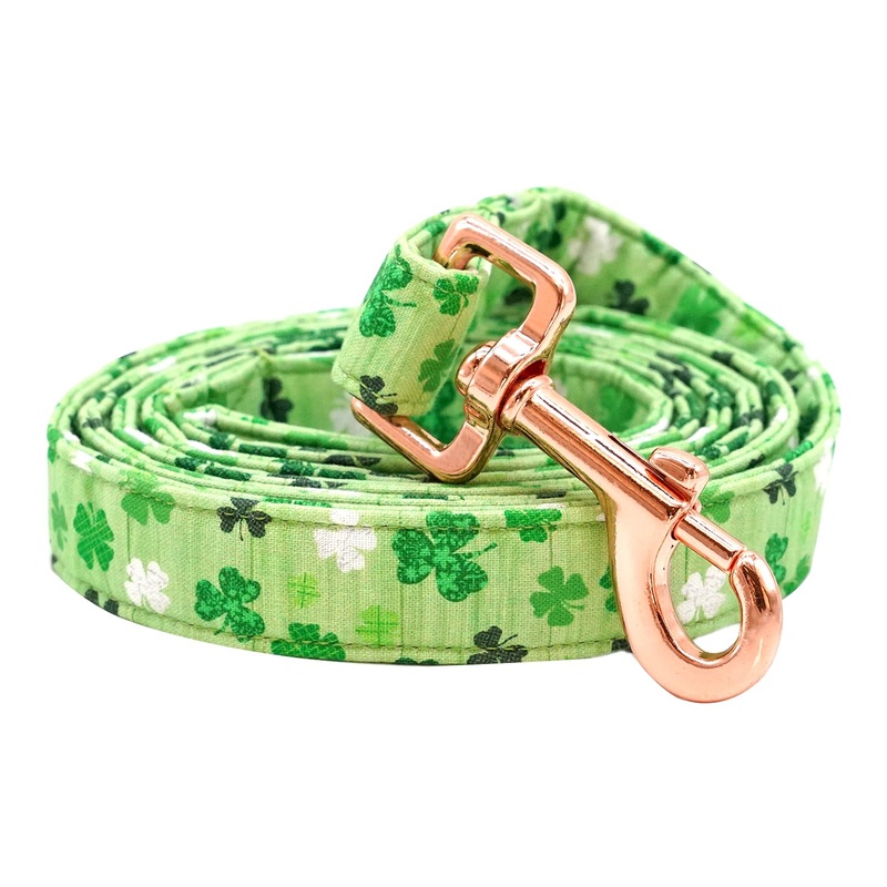 Dog Leash, Holiday Durable Strong Spring Dog Leash Heavy Duty Leash Comfortable Padded Dog Leash for Small Medium Large Dogs Medium (Pack of 1) L: Lucky Clover