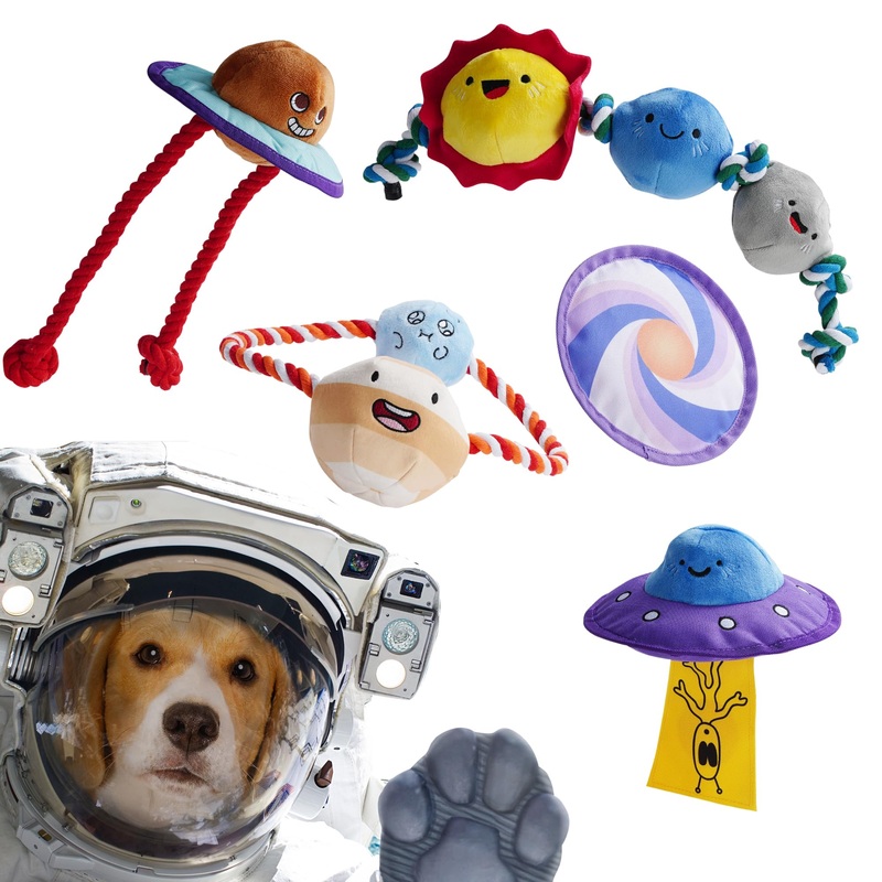 Nocciola 5 Packs Durable Squeaky Dog Toys – Stuffed Plush Rope Dog Chew Toys, Funny Interactive Tough Puppy Pet Supplies for Smal Medium Large Size Breed, Keep Dogs Busy