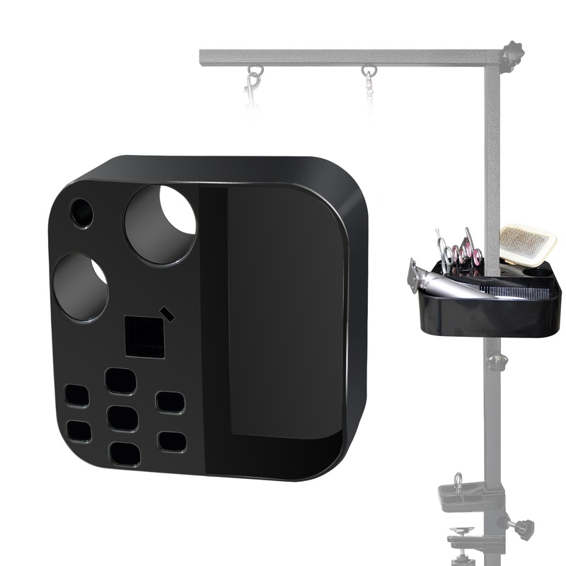 Portable pet Grooming Tools Holder for Dog Grooming Table and arm Accessories, Pet Hairdressing Scissors Clips Brushes Organizer for Pet Shop