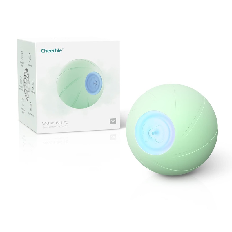 Cheerble Smart Interactive Dog Toy, Wicked Ball, Automatic Moving Bouncing Rotating Ball, Active Rolling Ball for Medium Large Dogs Boredom, Peppy Pet Ball with Lights, Fun Birthday Gift
