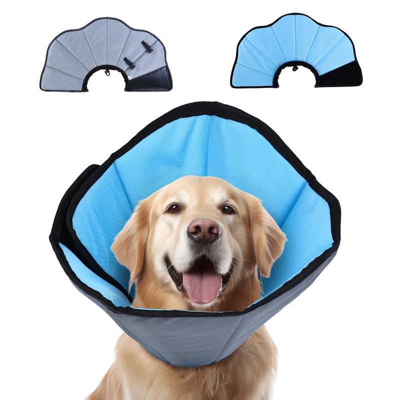 Dog Cone Collar for Dogs After Surgery Extra Long, Adjustable Comfy Dog Elizabethan Pet Collar Cone for Large Dogs Anti-Lick Protective Wound (XL (Neck Girth: 17.3-20.4in)) XL (Neck Girth: 44-52cm)