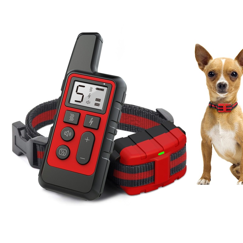 Dog Shock Collar, IP67 Waterproof Dog Training Collar with Remote, Dog Bark Collar with Beep Vibration and ShockRechargeable Electric Dog Training CollarDog Bark Collar for Large Medium Small Dogs