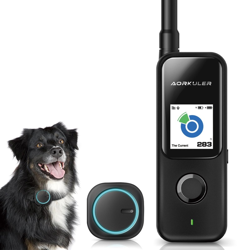 Dog Tracker GPS Tracker for Dogs for No Cell Service Rural Area, Dog GPS Tracker Dog Collar Tracking Device for Dog No Subscription No Monthly Fee, Pet Tracker Collar Without Cell Signal