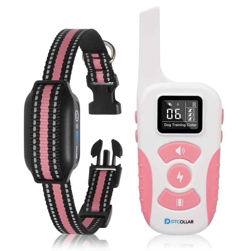 Humanized Dog Training Collar with 3 Training Modes, 9 Beep Sounds, Adjustable Vibration, and Static Shock for Effective Dog Training, Waterproof, 3300FT (Training One) 1
