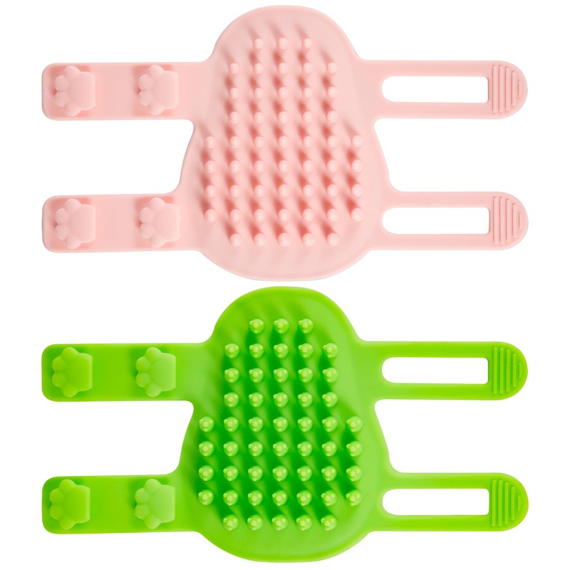 2pcs 2 in 1 Cat Self Groomer Brush, 2 Styles Cat Face Scratcher Corner Adjustable Silicone Cat Grooming Massage Shedding Brush Tickling Comb Pet Brush for Table Legs Climbing Frame
