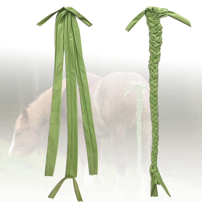 3 Tube Tail Bags for Horses,Lightweight Horses Braid-in Tail Bag,Stretchy and Lightweight,Suitable for Pasture Family Farms