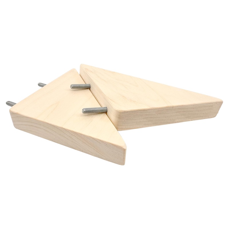 Aspen M Wood Support Ledge [2 Pack] for Chinchilla, Hamster, Rat, Bird, Rabbit