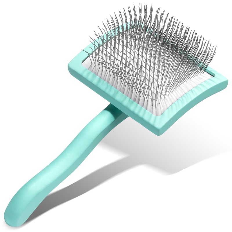 Brodie Dog Brush – Slicker Brush for Dogs – Dog Brush for Shedding and Grooming – Best Dog Brush for Long Haired Dogs and Pets