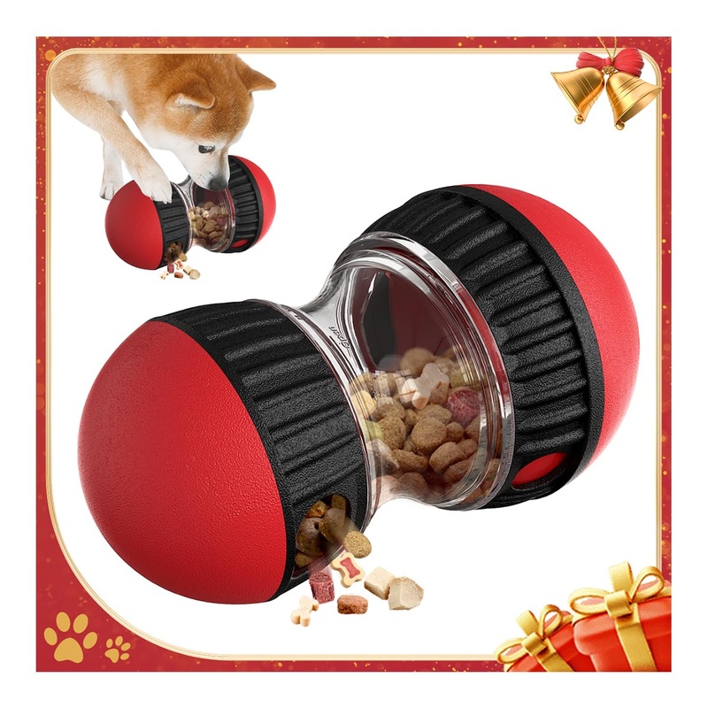Dog Puzzle Toys, Adjustable Dog Treat Dispensing Dog Toys, a Perfect Alternative to Slow Feeder Dog Bowls for Small to Medium Dogs and Cats