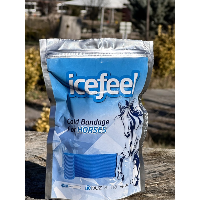 Icefeel for Horses – Horse ice wrap, Cooling Leg Pack Bandage, Vet Tape, Cold Boots, Reusable, Pain Relief, Knees Over Toes Equipment, First aid Wraps for Horses