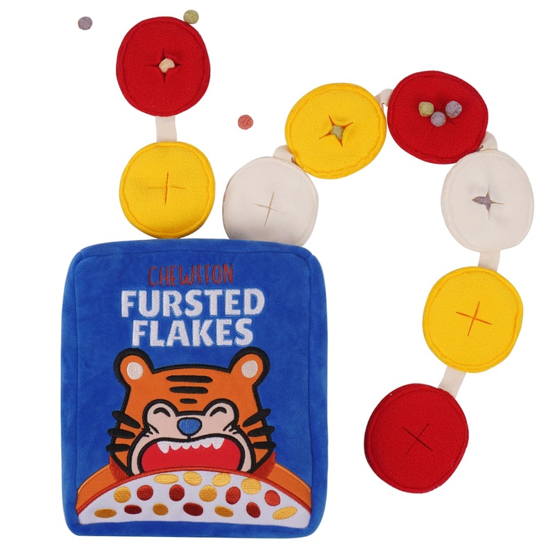 Interactive Dog Toys, Enrichment Snuffle Crinkle Treat Puzzle Toys for Boredom and Mental Stimulating, Nose Work Cereals Durable Dog Toy for Small, Medium and Large Dogs