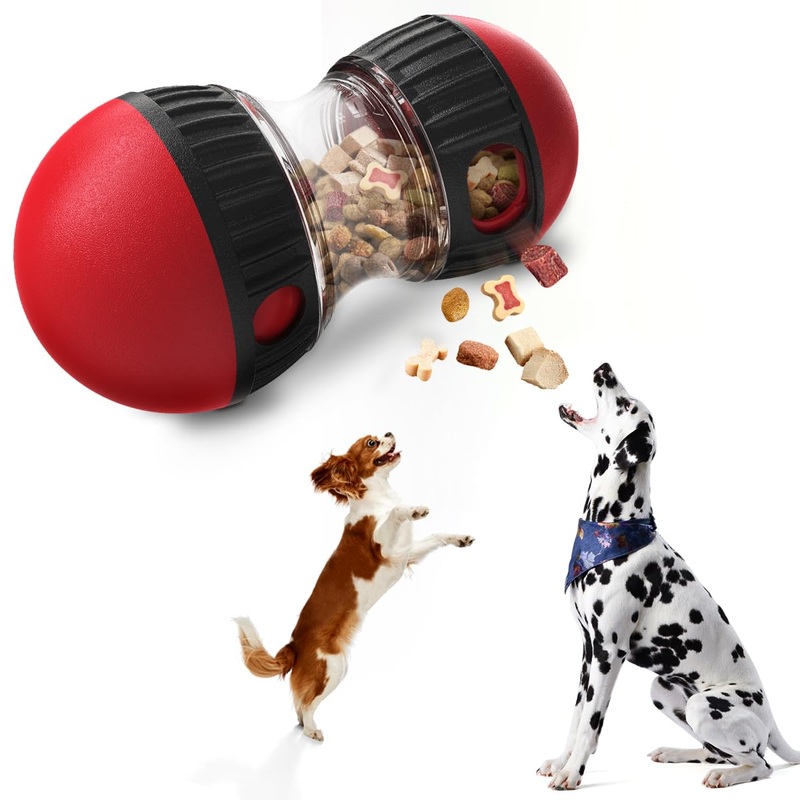 Interactive Treat Dispensing Dog Toys & Adjustable Slow Feeder Ball – Dog Puzzle Toys  Ideal Dog Enrichment Toys to Keep Them Busy