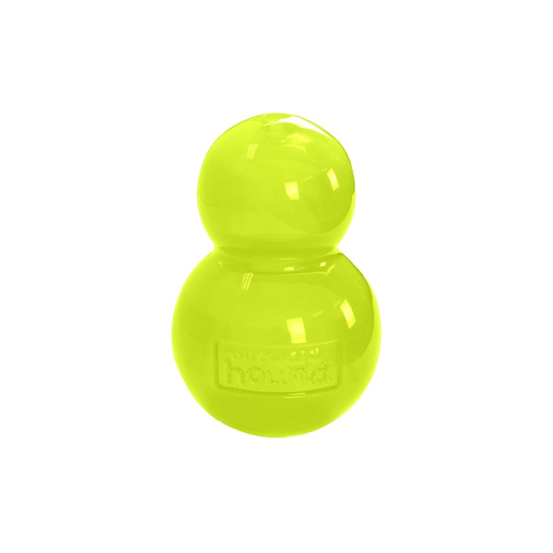 Outward Hound Double-Tuff Durable Interactive Treat Stuffer Dog Chew Toy, Durable Dog Toy, Large, Green