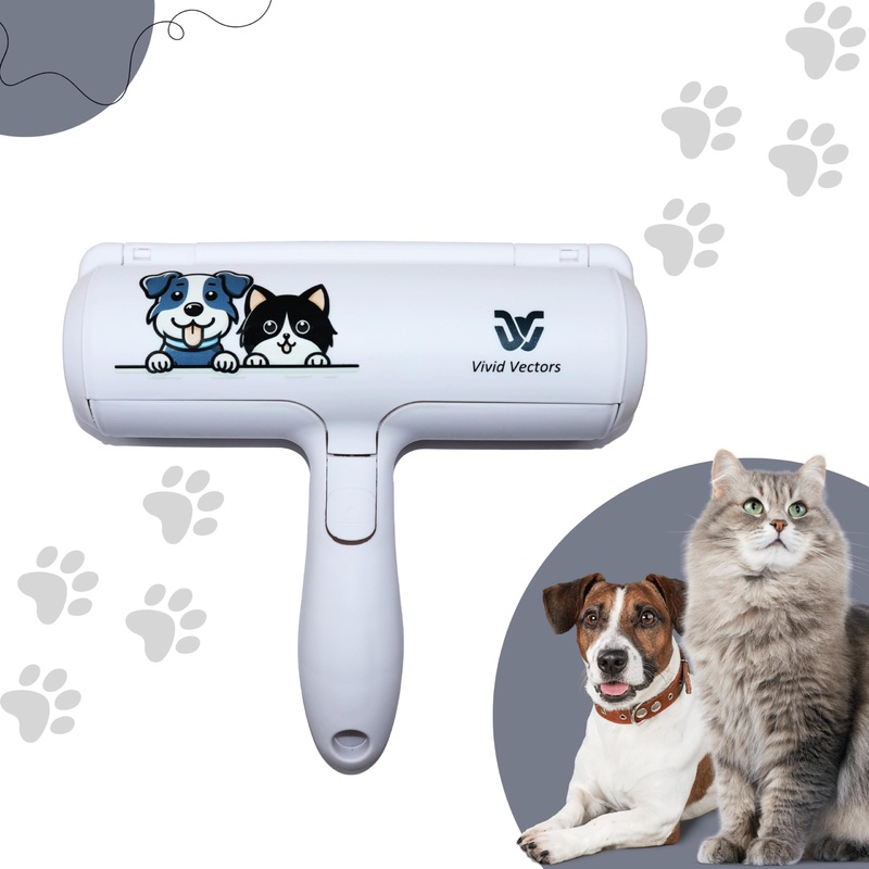 Pet Hair Remover – Portable, Reusable Roller – Cat & Dog Hair Remover for Sofa, Bedding, Carpets, Car Seat and Other Furniture