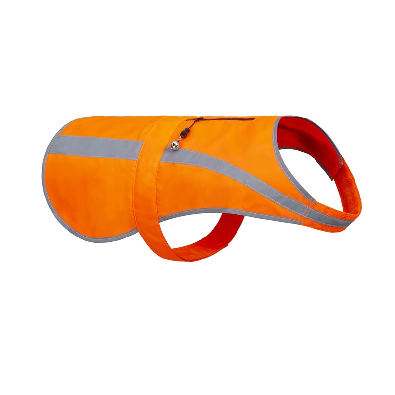 Reflective Dog Vest for Medium Large Dog, High Visibility Dog Safety Vest Harness with Dog Bell Keep Dog Safe from Hunting, Training & Cars Accidents Blaze Orange