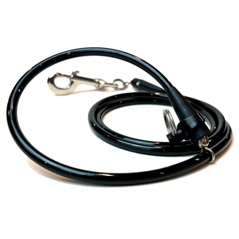 XM | Wag More Premium Dog Leash Medium Flex, Water Proof Dog Leash, Accessory Compatible, Odor Proof, Multifunction Adjustable Quick Release, 4-6 ft +, Black Medium Flex – 4-6 ft +