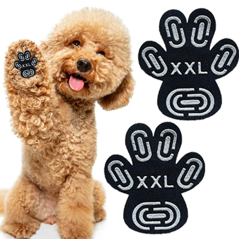 Dog Paw Portector XXL, Anti-Slip for Senior Dogs, Traction Control Paw Stickers for Old Dogs with Strong Traction, Keeps Dogs from Slipping On Hardwood Floors, Hot Pavement 5Sets20Pcs (XXL) XXL-2.5”2.8”