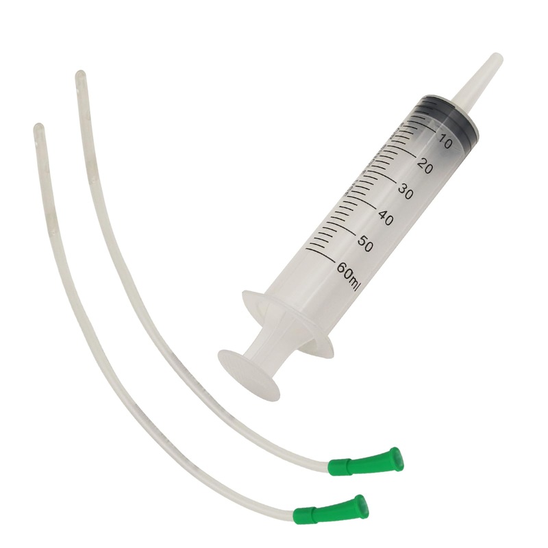 Lamb and Goat Kid Feeding Kit 2-Clear Tube (16 FR), 1-Syringe 60ml Reusable Drench Goat Syringe for Lamb, Dog, Sheep,Piglet,Rabbit Feeding
