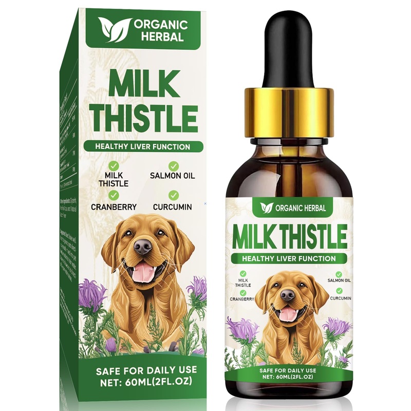 Milk Thistle for Dogs, Extra Strength Milk Thistle Supplement, Supports Pet Liver Health, Cleanse & Detox, Simply Add to Food