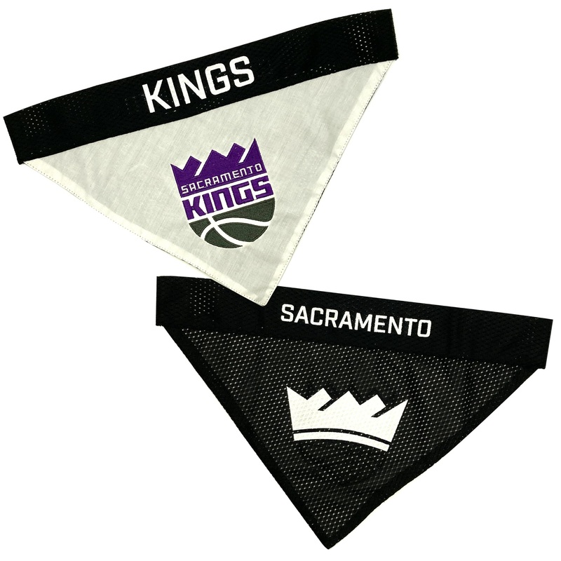 Pets First NBA Sacramento Kings Reversible and Adjustable Dog Bandana, Large/X-Large