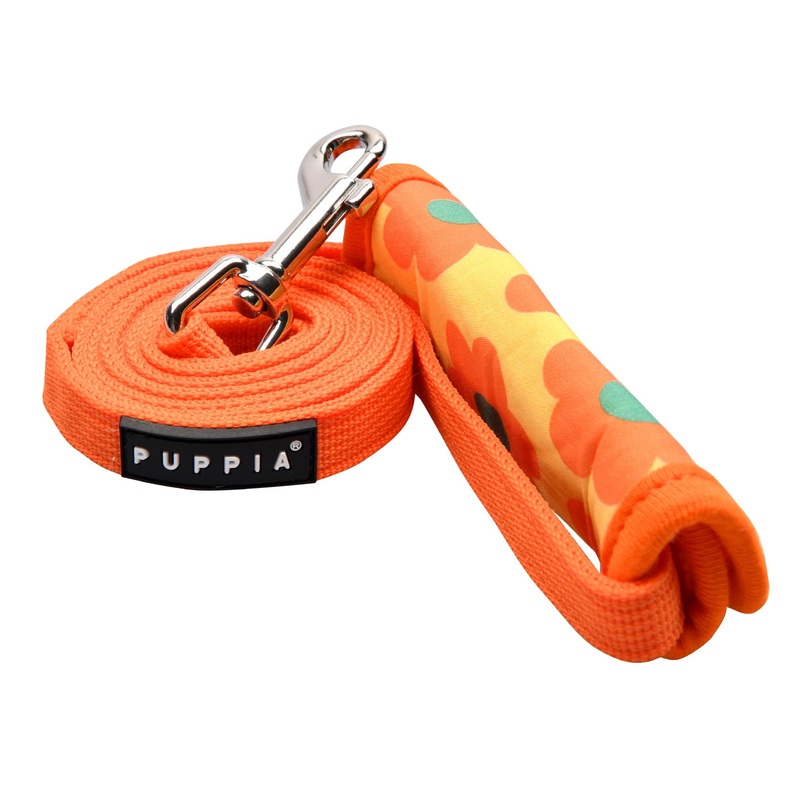 Puppia Spring and Summer Fashion Bacopas Dog Leash, Orange, Medium ORANGE_BACOPAS