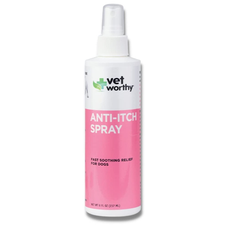 Vet Worthy Anti-Itch Spray for Dogs – Soothing and Fast-Acting Anti-Itch Spray for Dogs (8 oz)