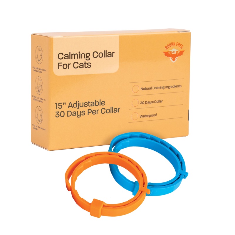 2 Pack Calming Collar for Cats – Calming Cat Collar, Cat Pheromone Collar, Cat Calming Collar for Anxiety – Efficient Relieve Reduce Stress Relief for Cats, Ideal for Meowing and Anxiety Reduction