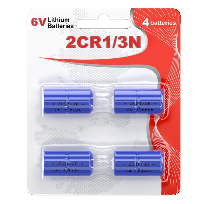 2CR1/3N 6 Volt Dog Collar Receiver Battery for Pet Stop, Dog Guard, Perimeter and Extreme Dog Collars Receiver, 4 Batteries