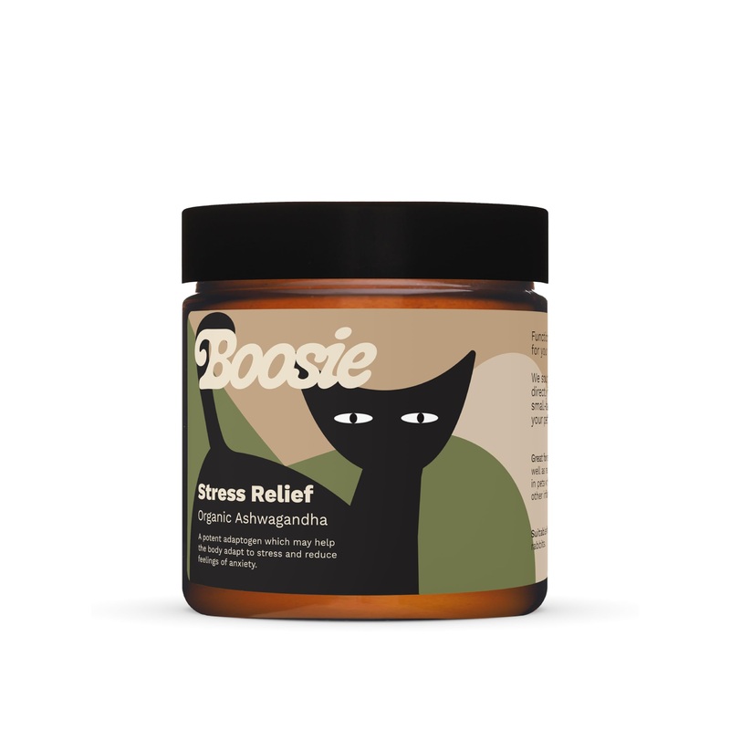 Boosie Organic Adaptogenic Powder for Dogs and Cats – Anxiety and Stress Relief – Ashwagandha – 100% Natural Without Additives or Preservatives – Pet Nutrition