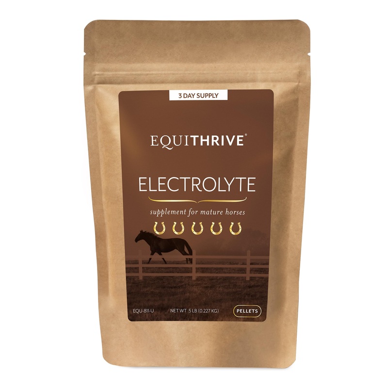 Equithrive Horse Electrolyte Pellets, Vitamins and Minerals Supplement, Equine Feed Supplies for Training and Competition, .5 lbs, 3 Day Supply 0.5 lbs