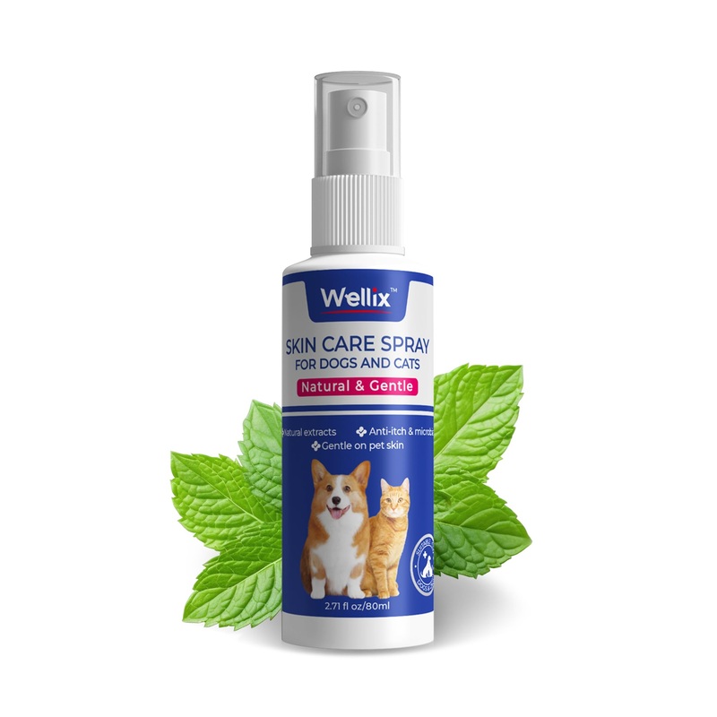 Hot Spots Spray for Dogs & Cats, Dog Wound Care Spray, for Alleviate Irritations, Allergies, Scratching and Licking, Hot Spot Treatment for Dogs, Dog Itching Skin Relief Spray (80ml)