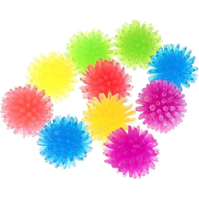 10Pcs Cat Dog Chew Toy -Colorful Cute Funny Arbutus Ball Stretch Plush Ball -Mini Balls Small Cat Ball Toys-Creative Colorful Interactive